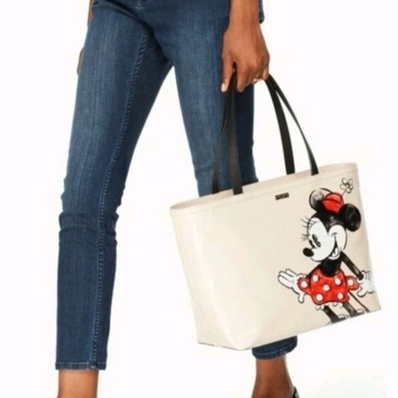 Kate Spade NY Disney X Minnie Mouse Francis Tote  Bag Shopping  NWT - Picture 1 of 16